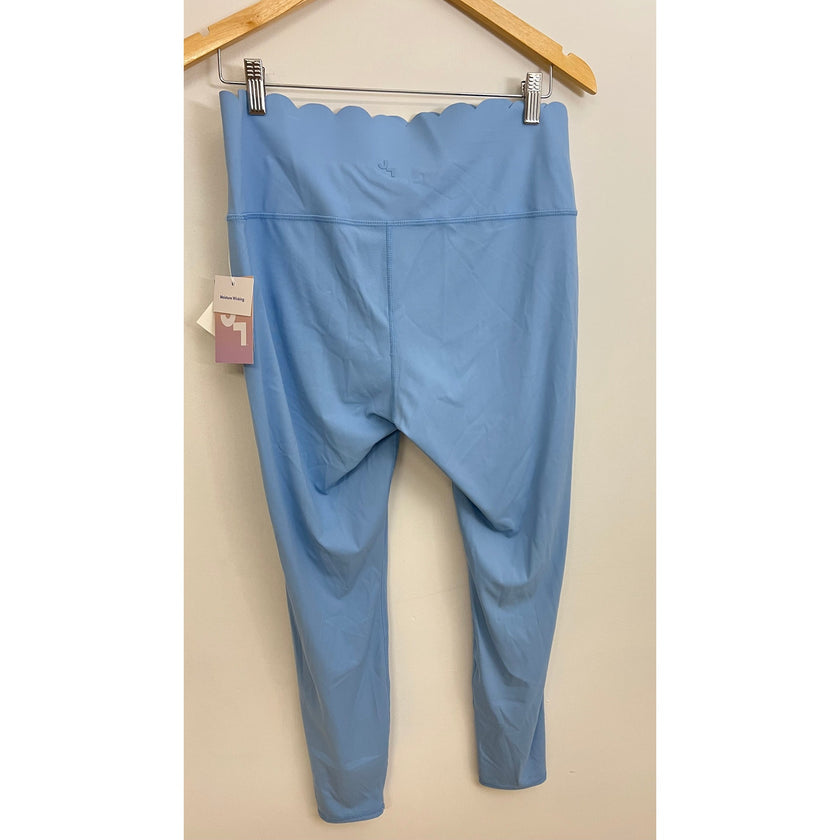 Joy Lab Light Blue Scalloped Leggings Size XL