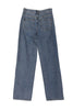 High-Waisted Relaxed Straight Denim Jeans