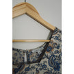 Patrons of Peace Blue and Yellow Paisley Dress Size Medium