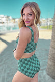 Bali Checkered Swim Top