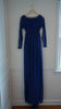 Royal Blue Lace & Chiffon Maternity Gown Size Medium