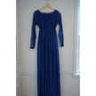 Royal Blue Lace & Chiffon Maternity Gown Size Medium