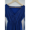 Royal Blue Lace & Chiffon Maternity Gown Size Medium