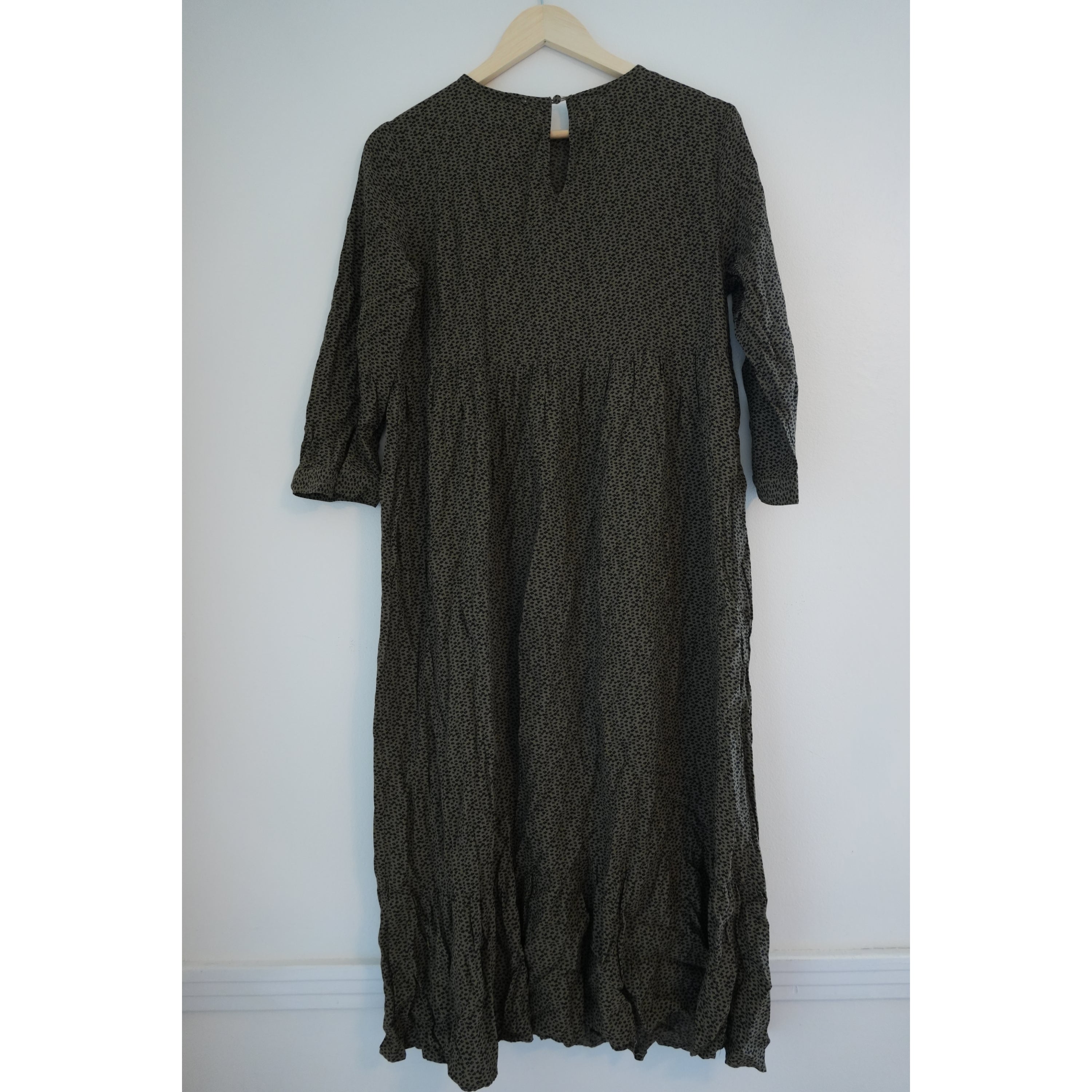 Loft Printed Flowy Long Sleeve Dress Size Small