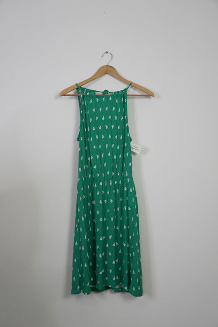 Old Navy Green Apron Neck A-Line Dress Size Small
