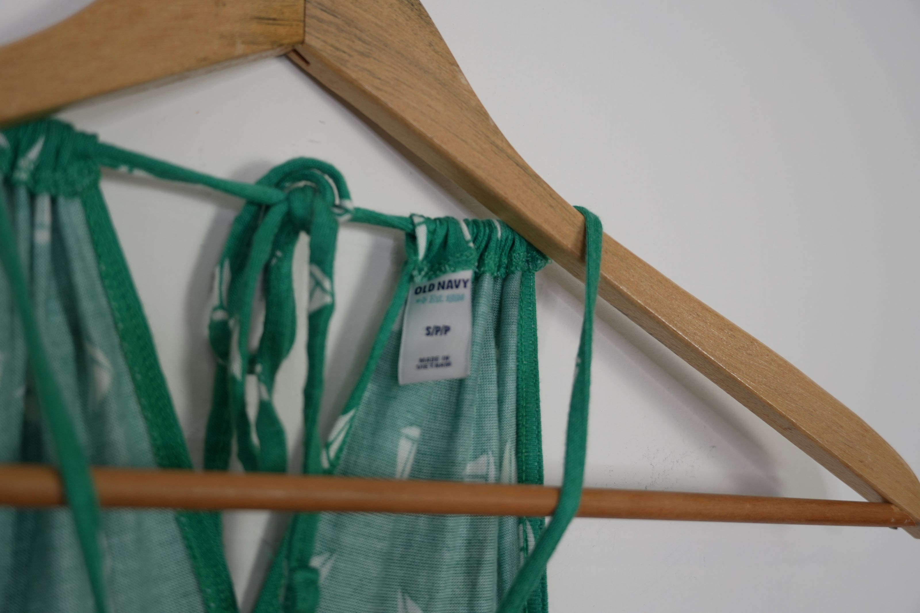 Old Navy Green Apron Neck A-Line Dress Size Small