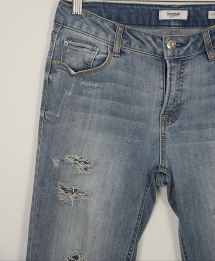 Kensie Jeans Medium Wash Mid Rise Knockout Skinny Jeans Size 4/27