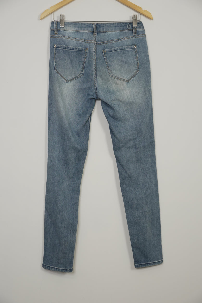 Kensie Jeans Medium Wash Mid Rise Knockout Skinny Jeans Size 4/27