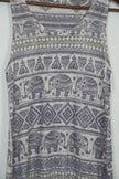 Ginger G. Elephant Tank Top Size Medium