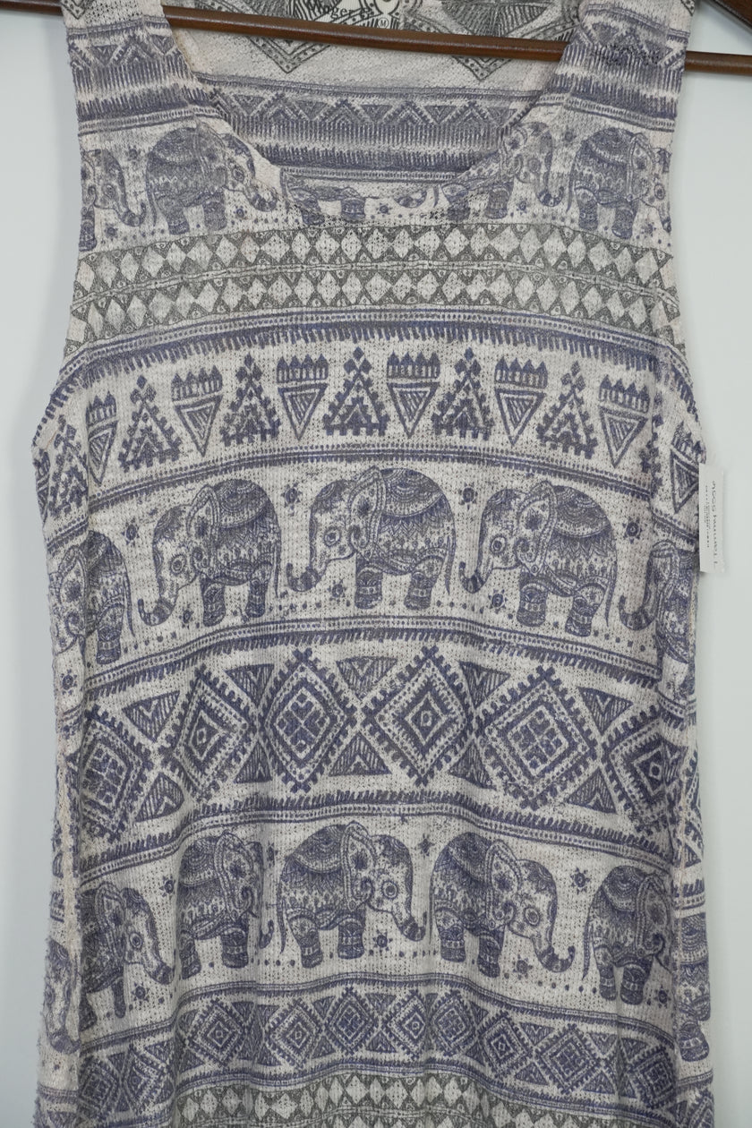 Ginger G. Elephant Tank Top Size Medium
