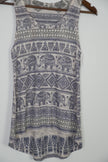 Ginger G. Elephant Tank Top Size Medium