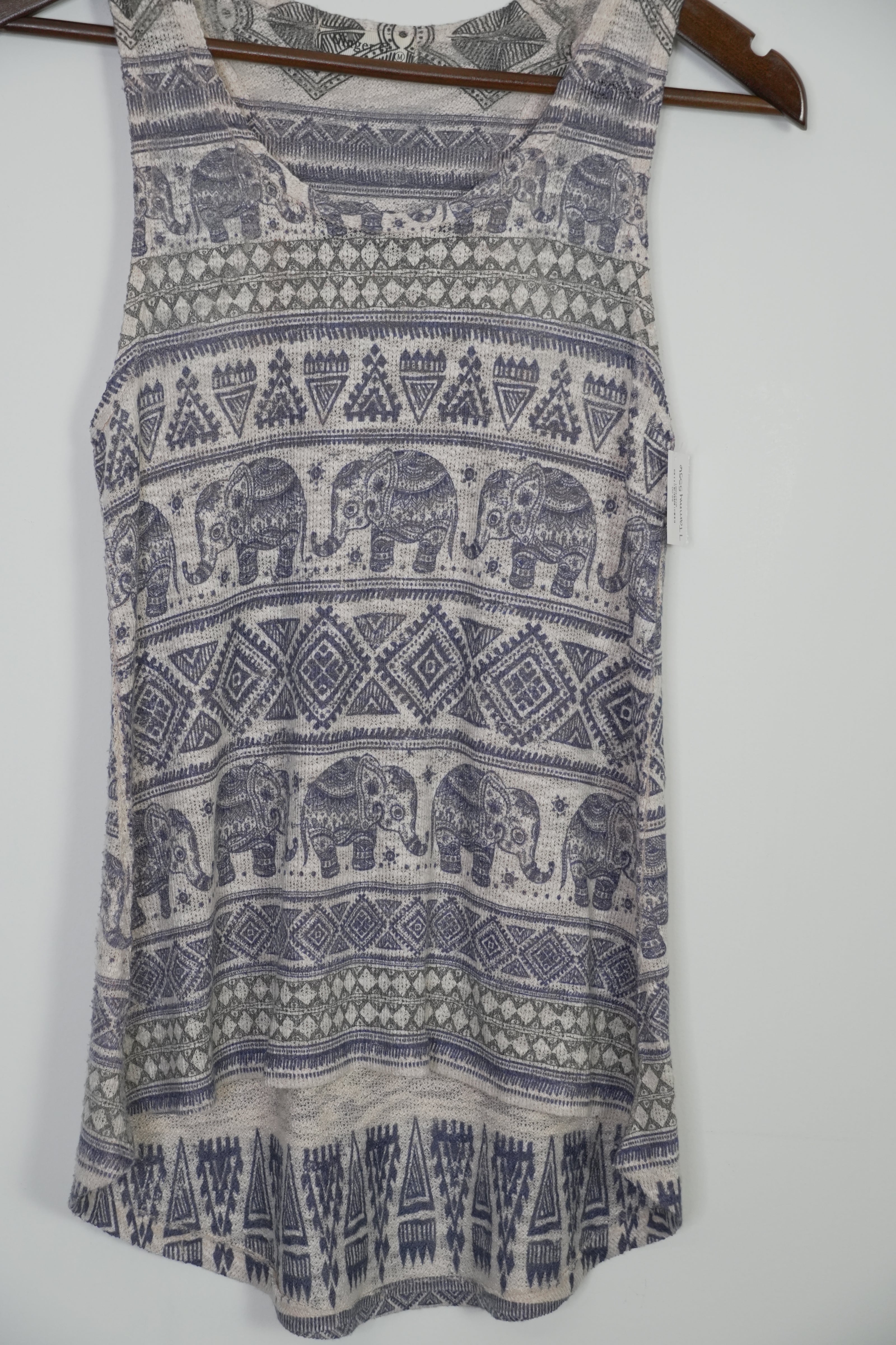 Ginger G. Elephant Tank Top Size Medium