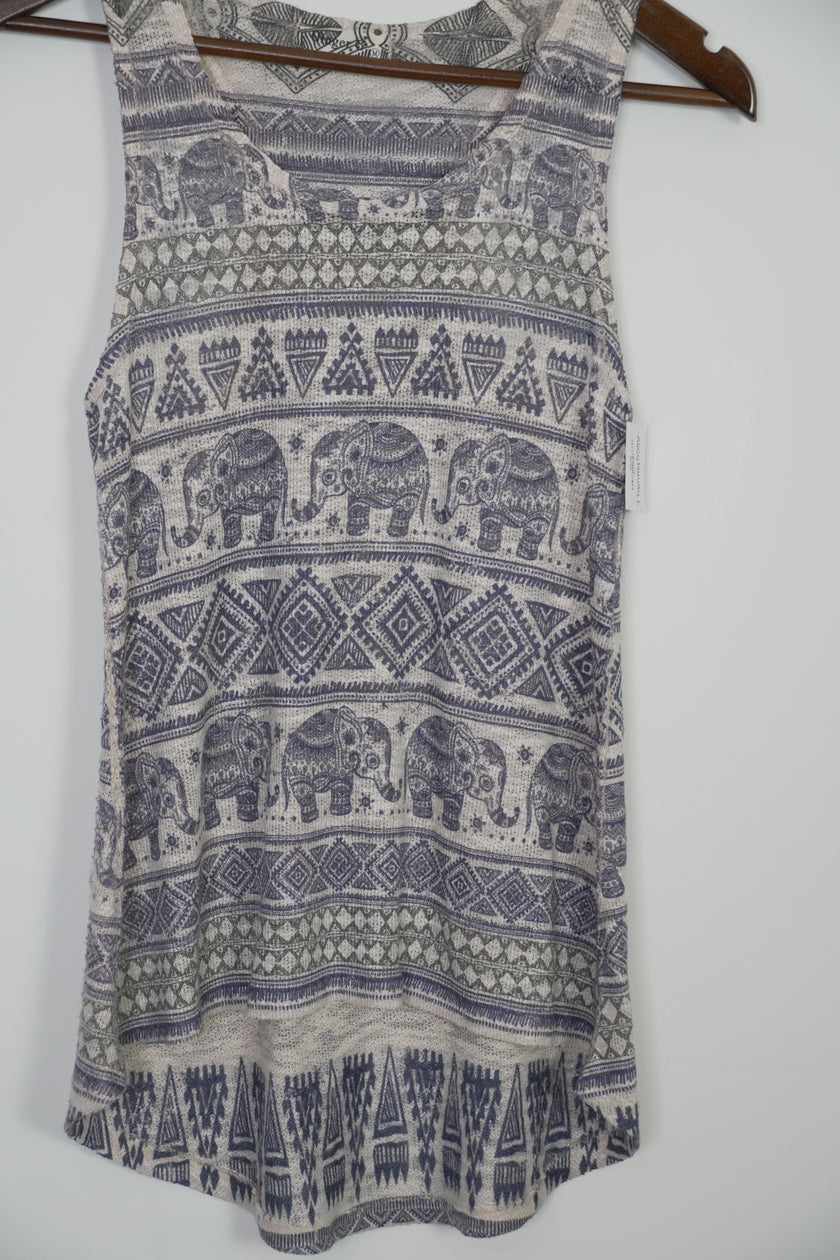 Ginger G. Elephant Tank Top Size Medium