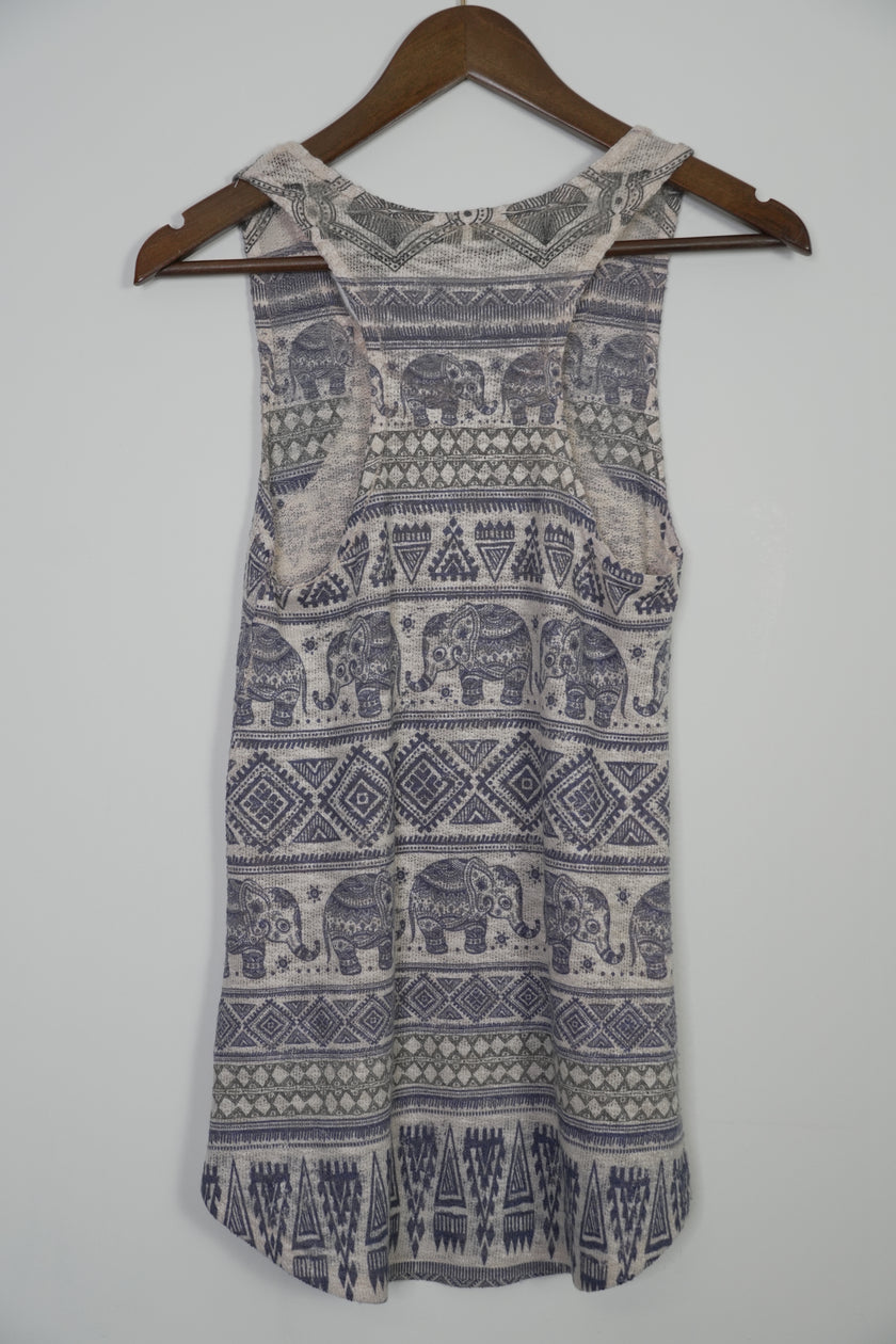 Ginger G. Elephant Tank Top Size Medium