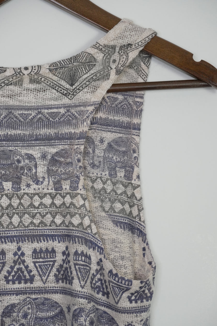 Ginger G. Elephant Tank Top Size Medium