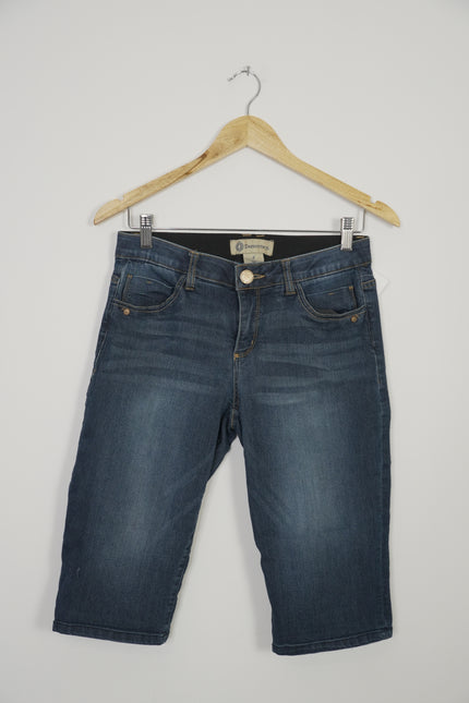 Democracy Dark Wash Bermuda Shorts With “Ab Technology” Size 4