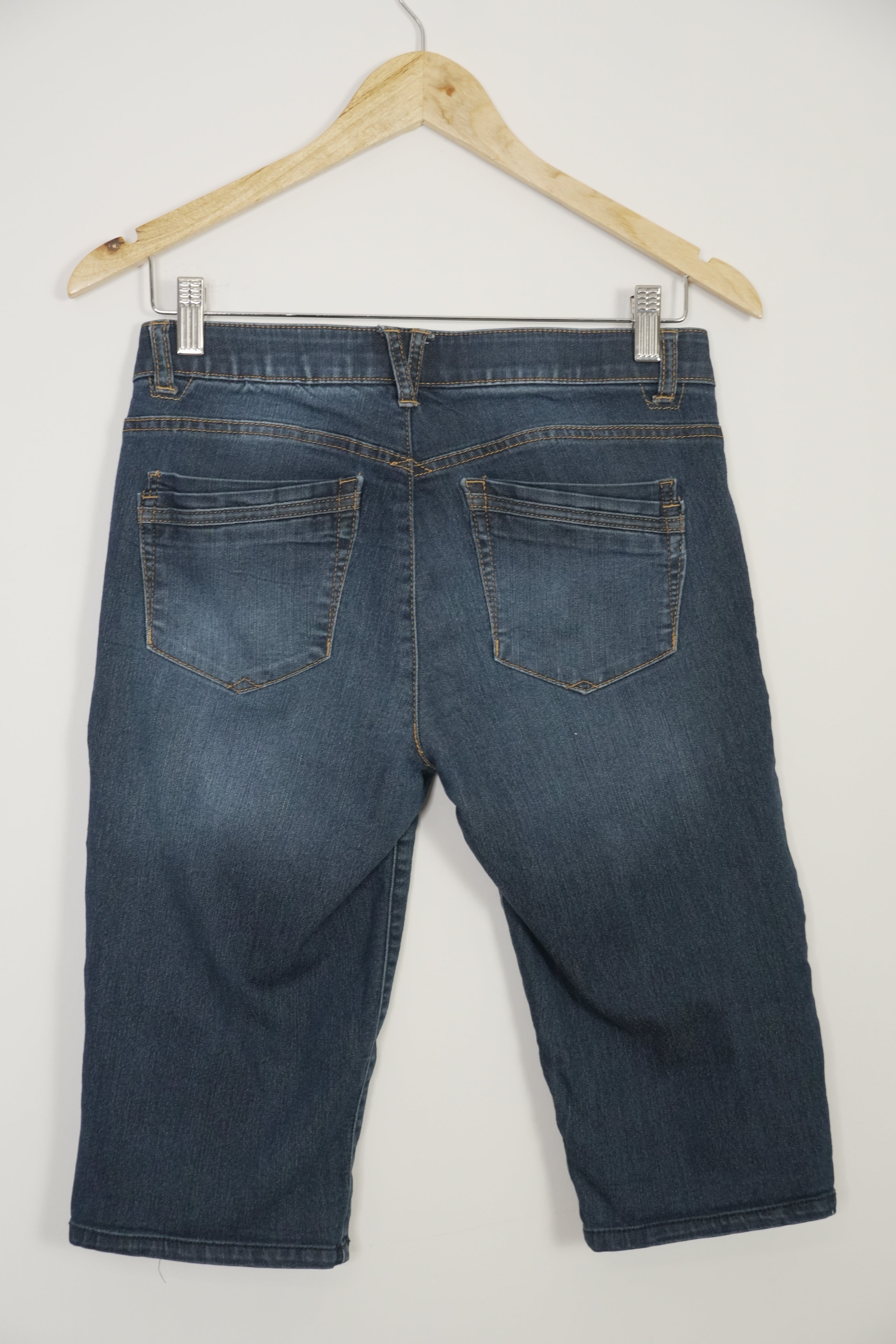 Democracy Dark Wash Bermuda Shorts With “Ab Technology” Size 4