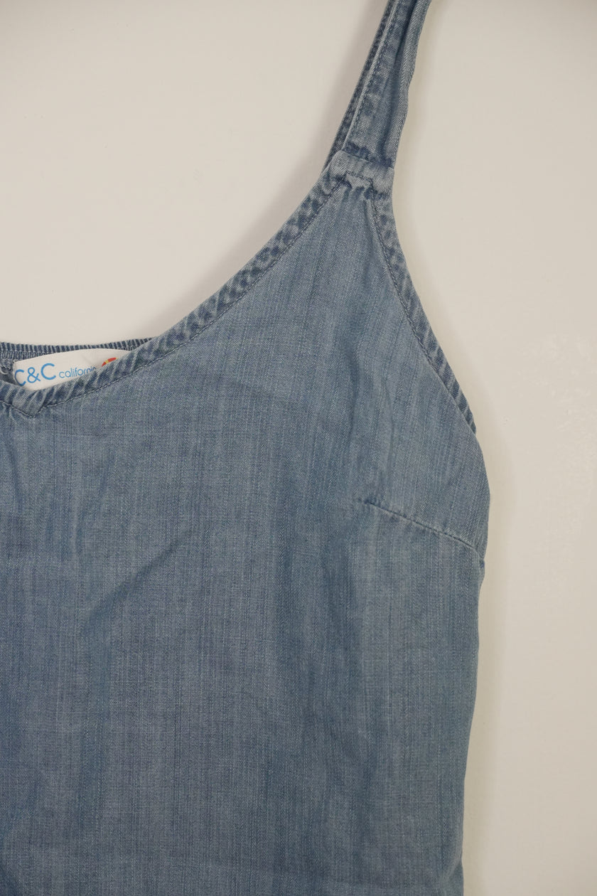 C & C California Chambray Tank Top Size Small