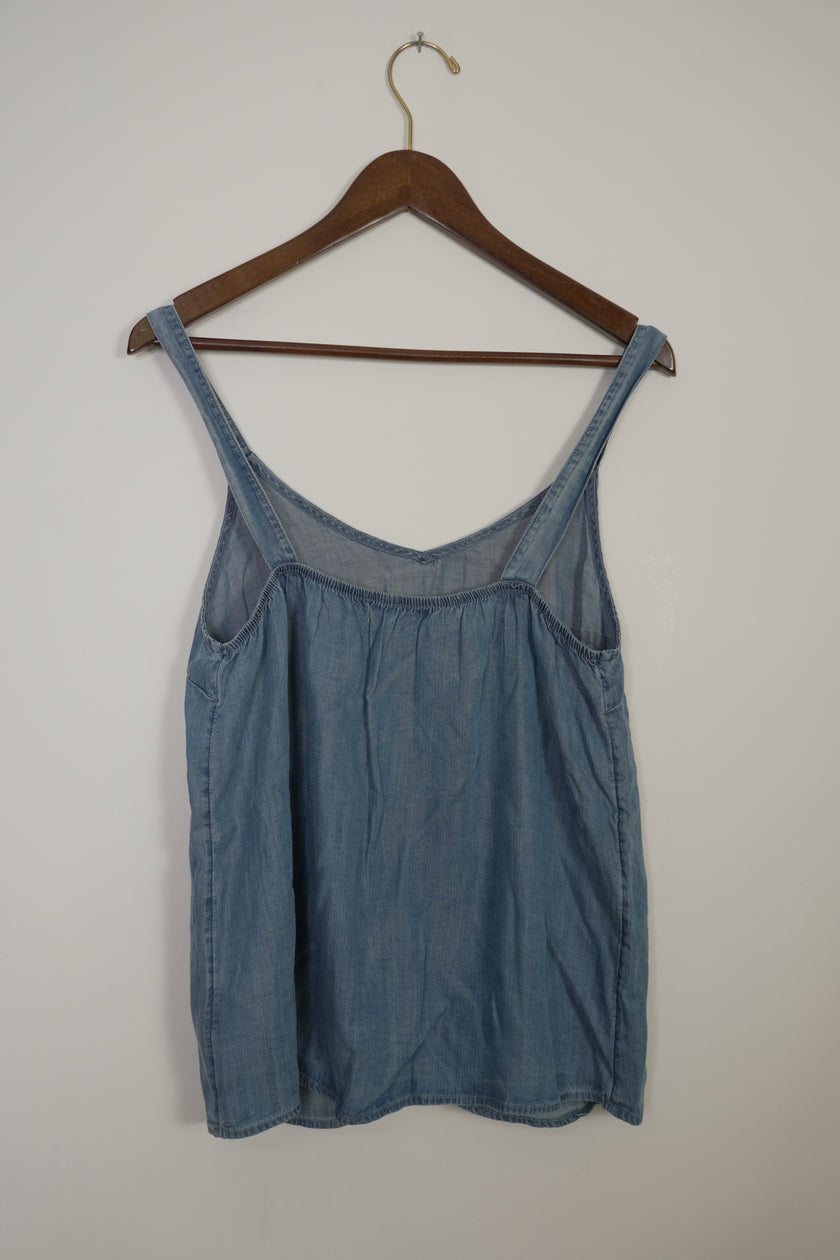 C & C California Chambray Tank Top Size Small