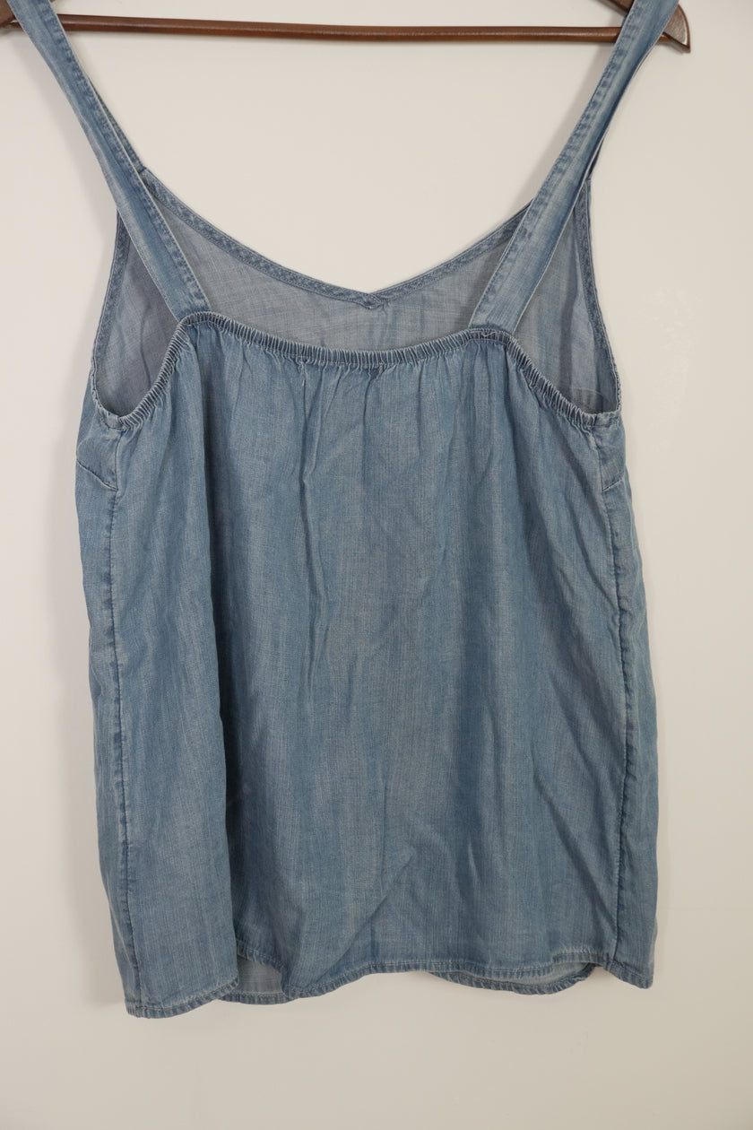 C & C California Chambray Tank Top Size Small