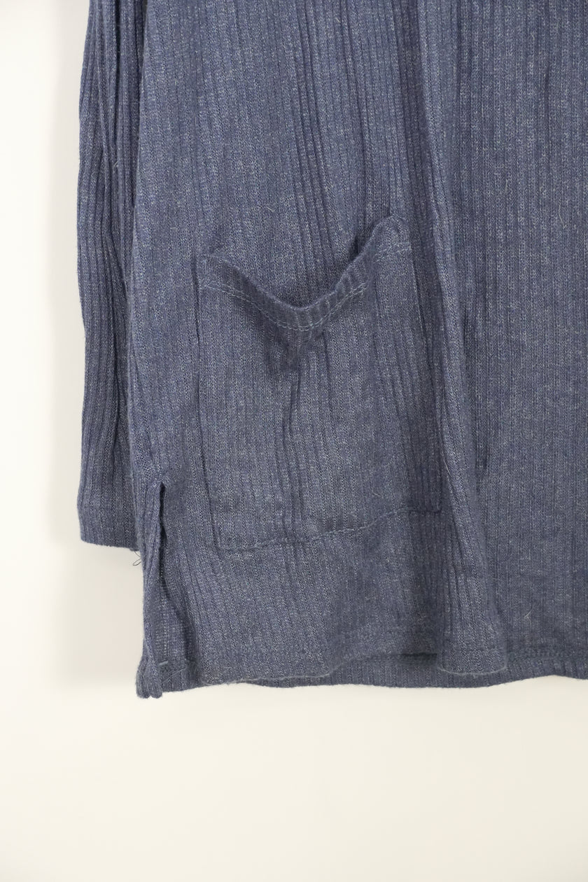 Pink Rose Blue Cardigan with Hood Size Small