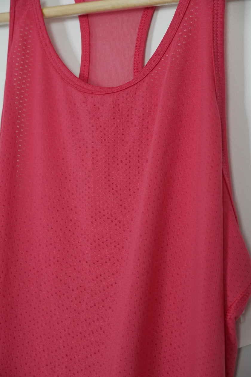 AVIA Pink Athletic Razorback Tank Top Size Small