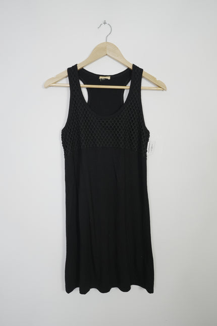 Black Tank Top Shift Dress Size Small