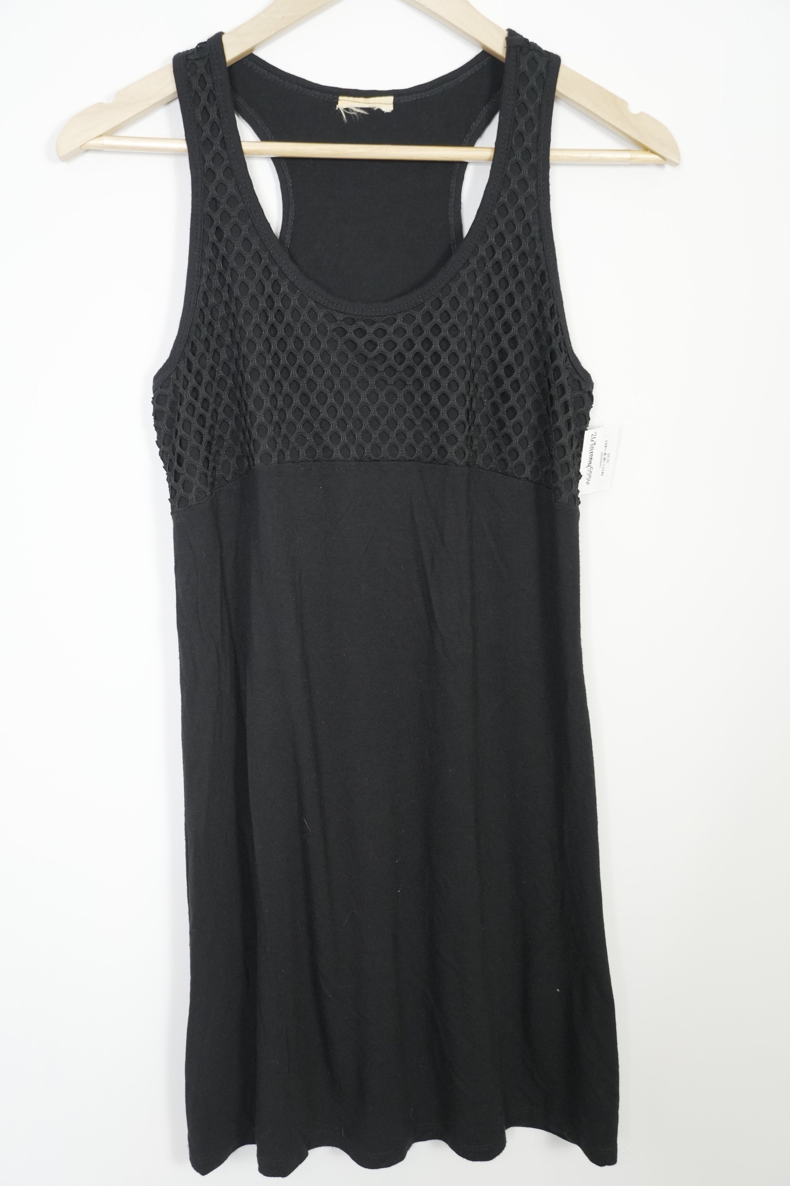 Black Tank Top Shift Dress Size Small