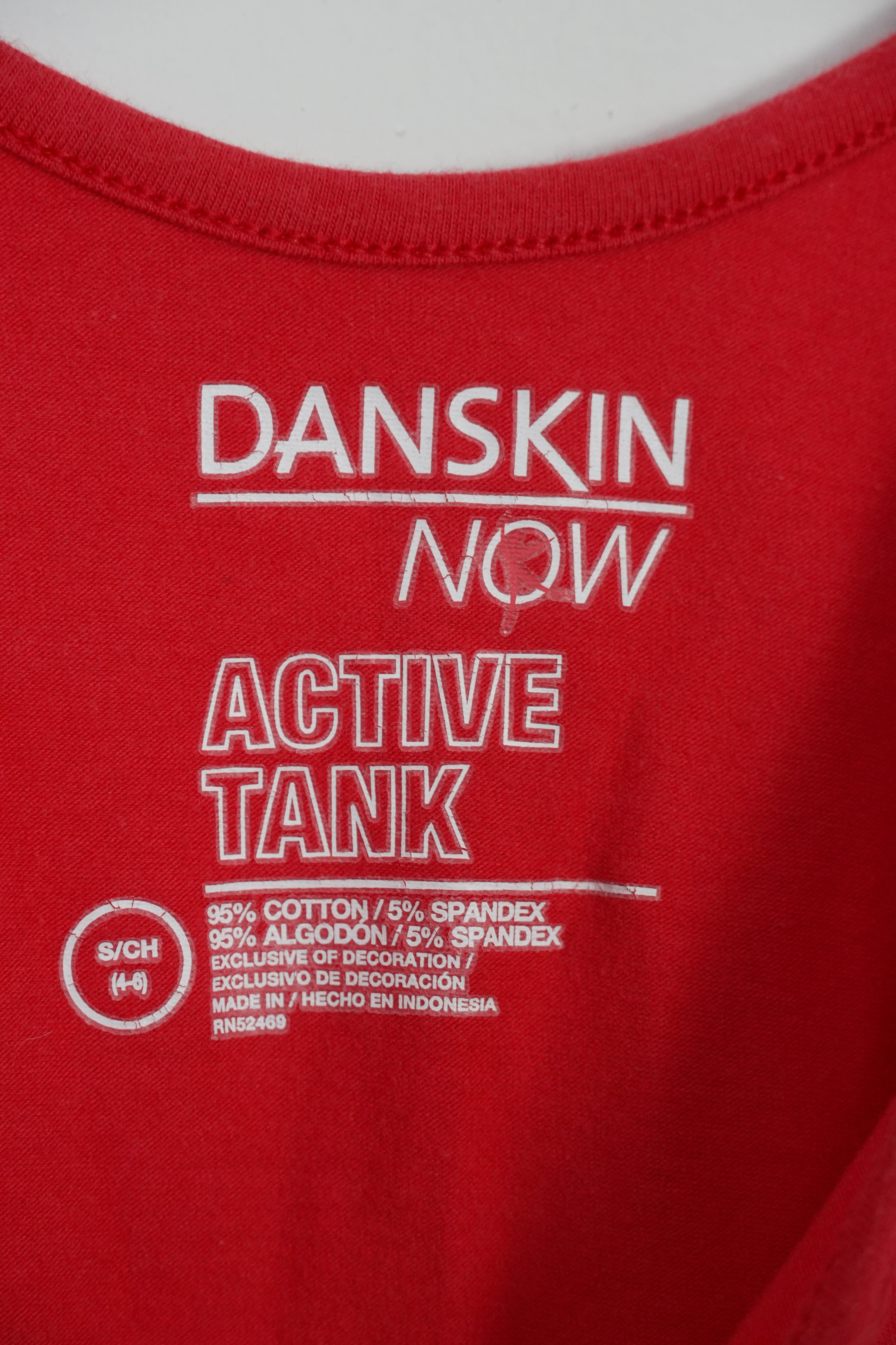 Danskin Now Red Active Tank Size Small