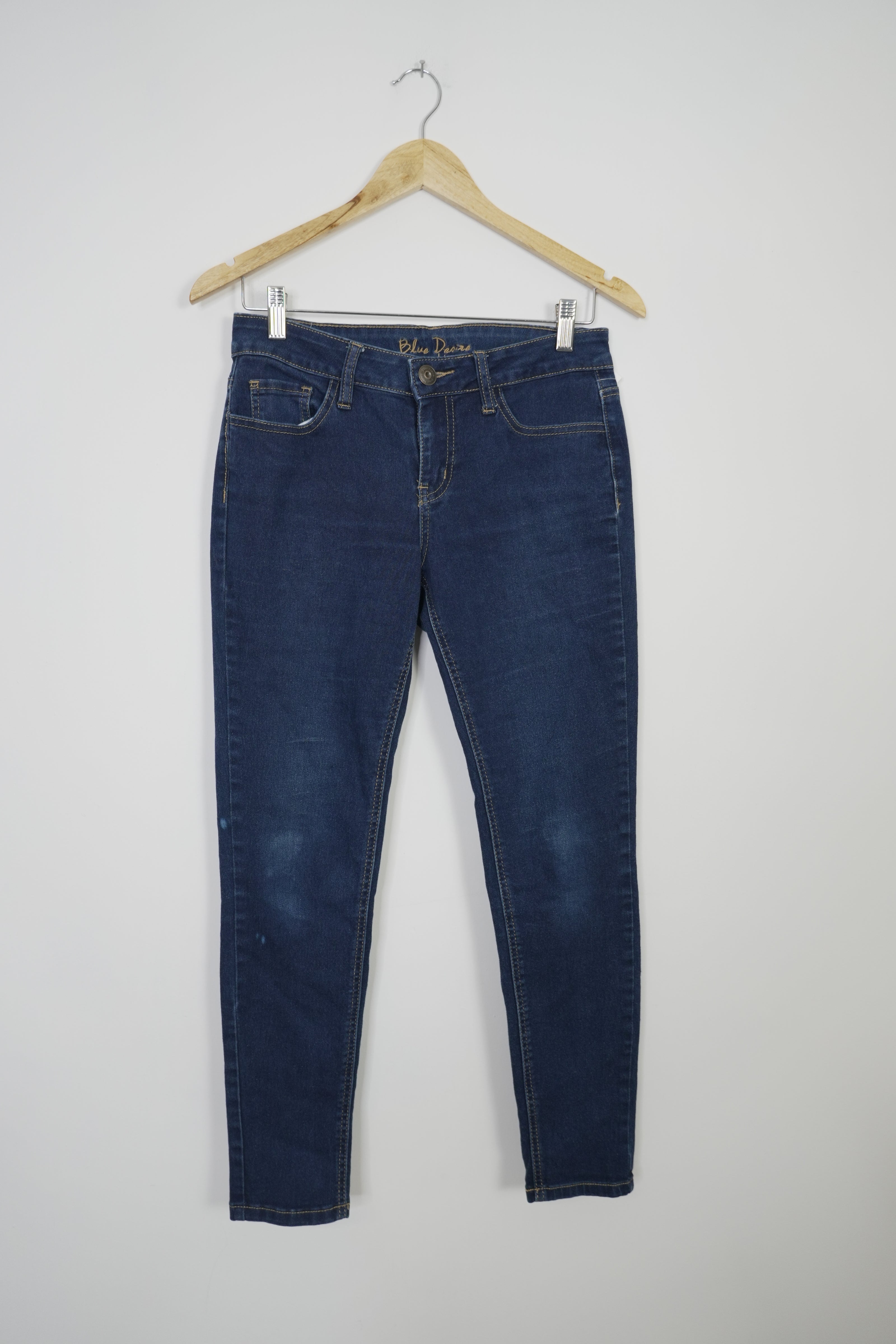Blue Desire Dark Wash Curvy Skinny Jeans Size 7