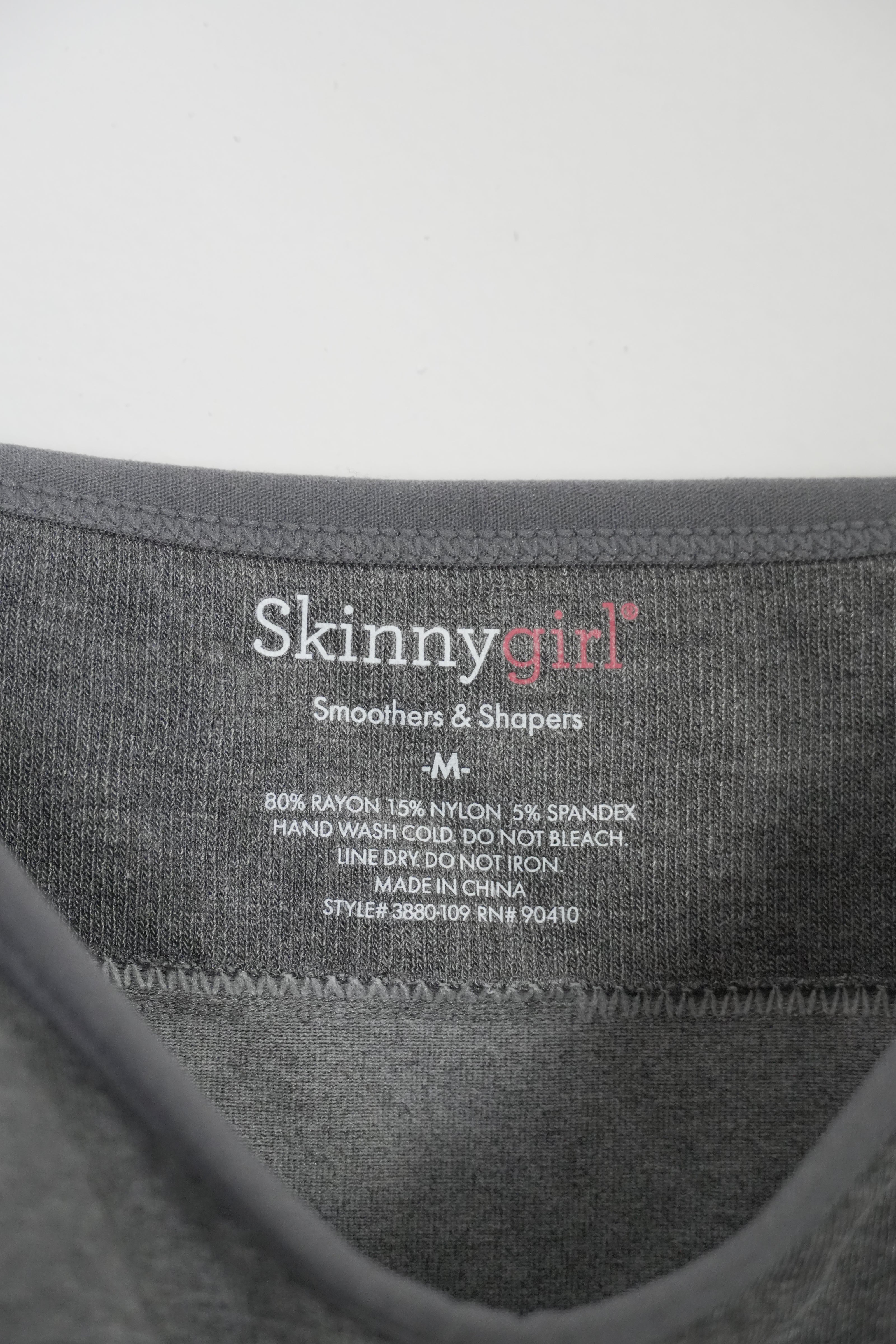 SkinnyGirl Grey Smoothers & Shapers Cami Size Medium
