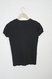 New York & Company Black Short Sleeve Cardigan Size Small