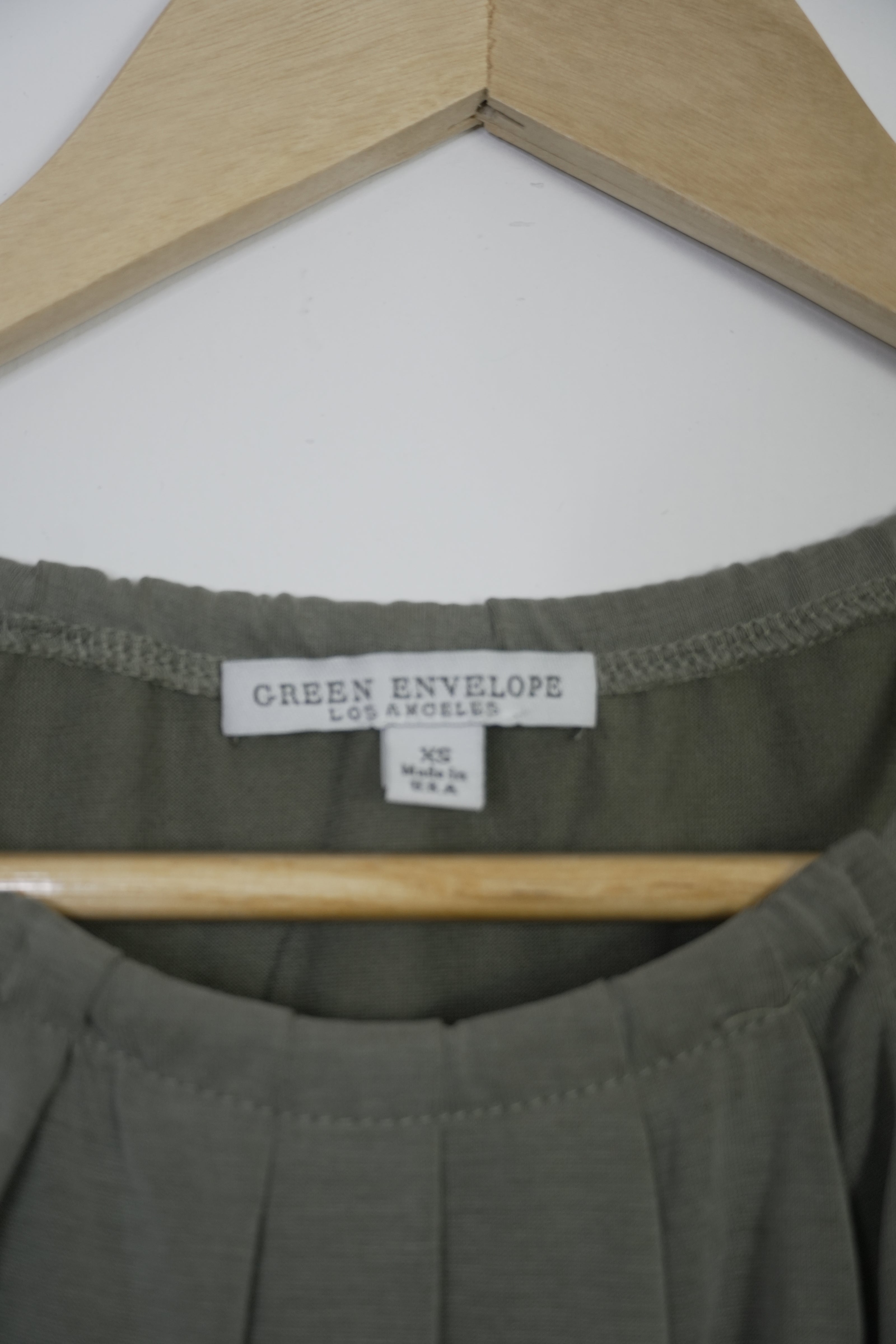 Green Envelope Los Angeles Sage Green Tank Top Size XS