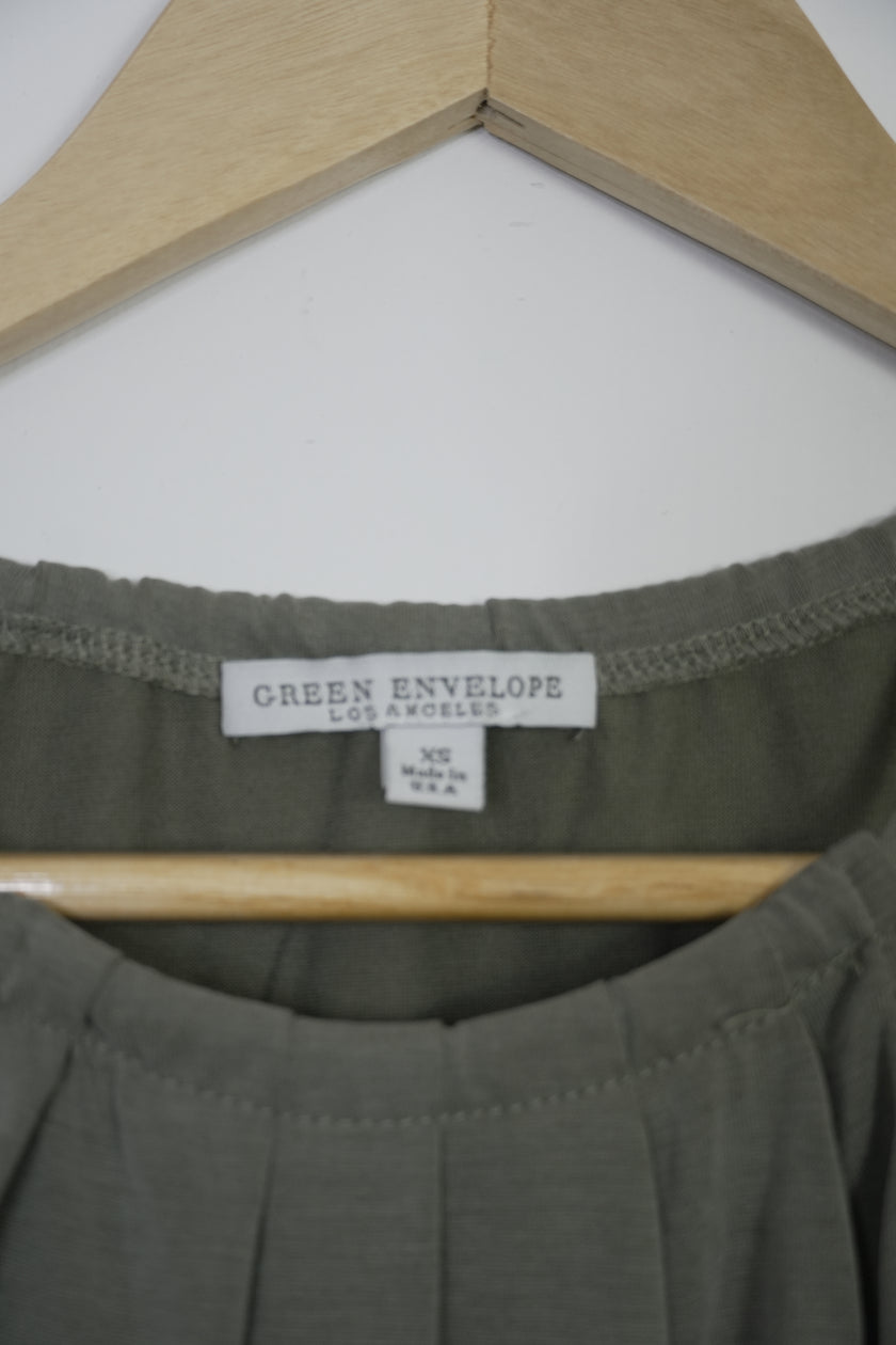 Green Envelope Los Angeles Sage Green Tank Top Size XS