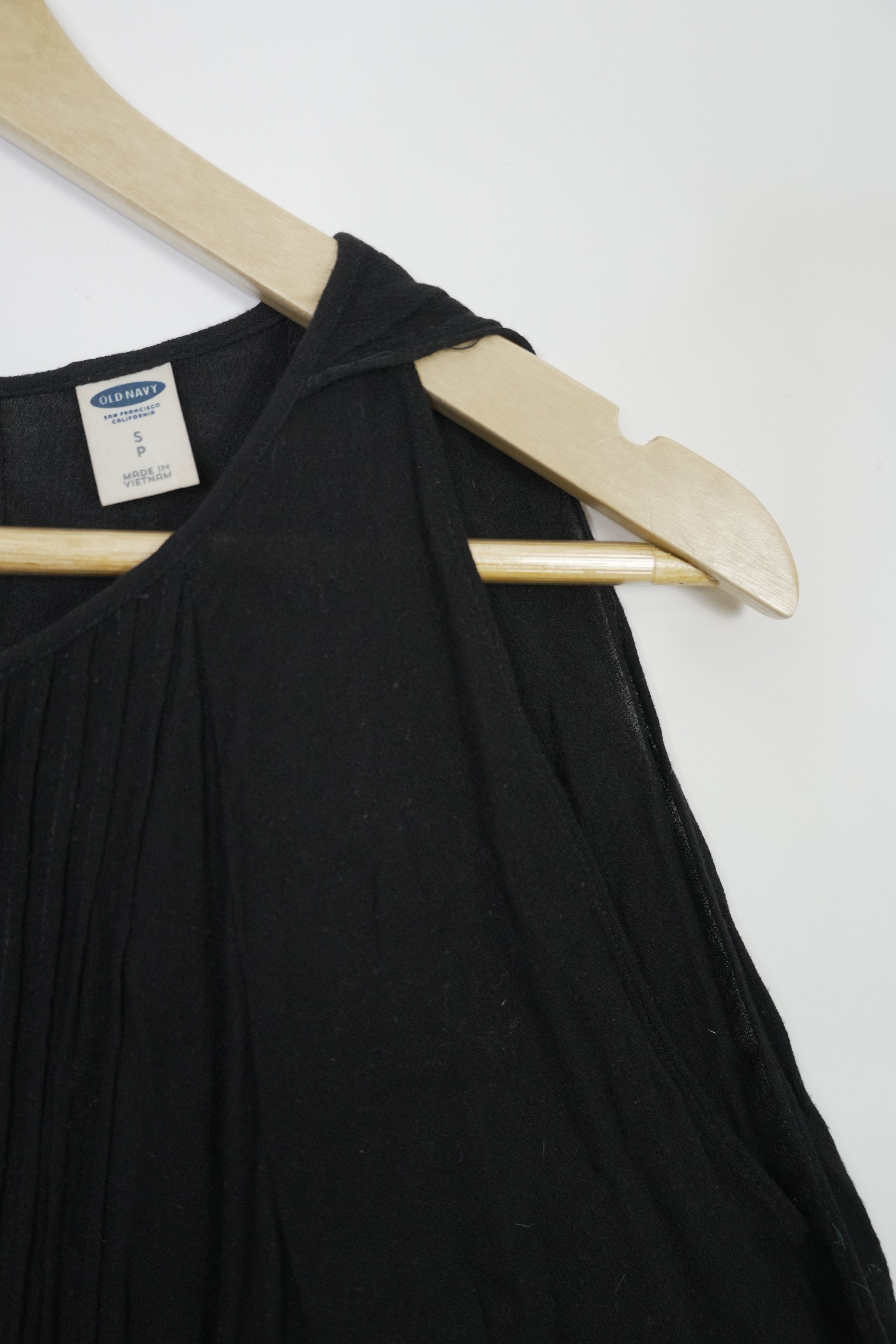 Old Navy Black Cold Shoulder Blouse Size Small