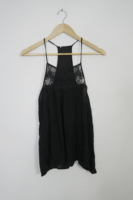 Blank Lace Flowy Tank Top Size Small