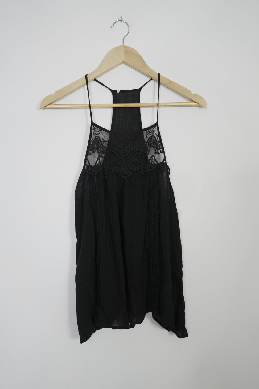 Blank Lace Flowy Tank Top Size Small