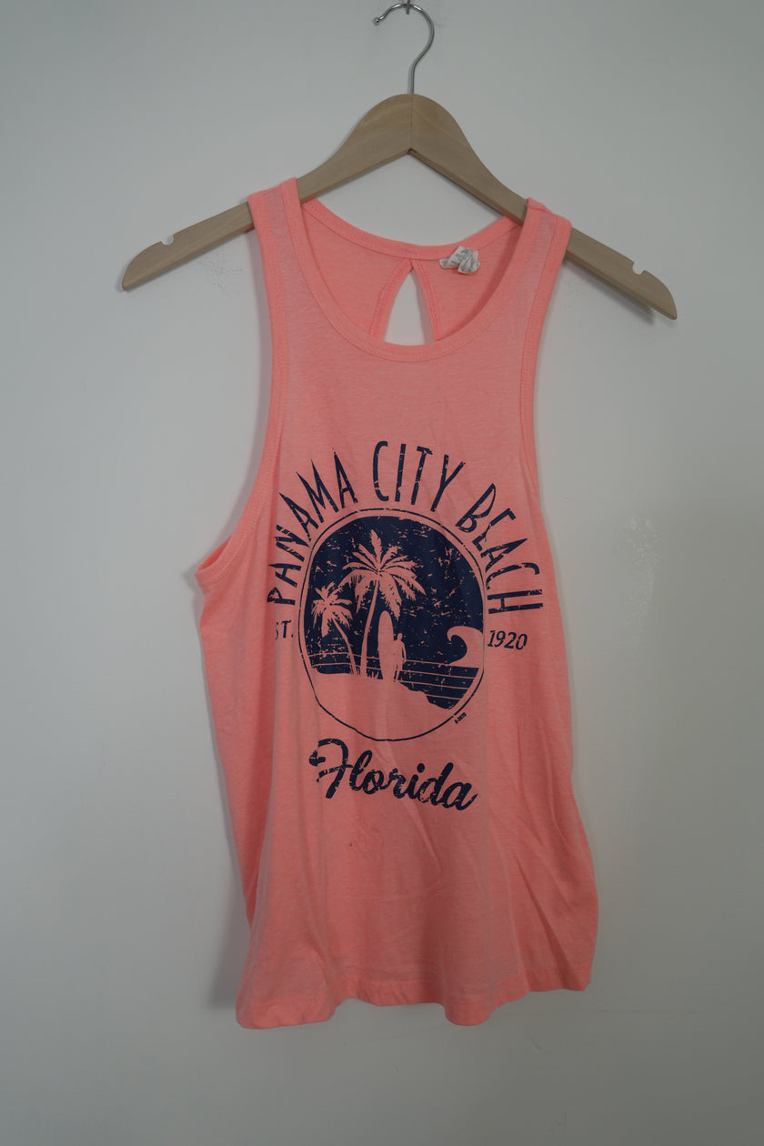 Panama City Beach Open Back Tank Size Medium