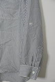 Grey Stripped Long Sleeve Button Up Blouse Size Small