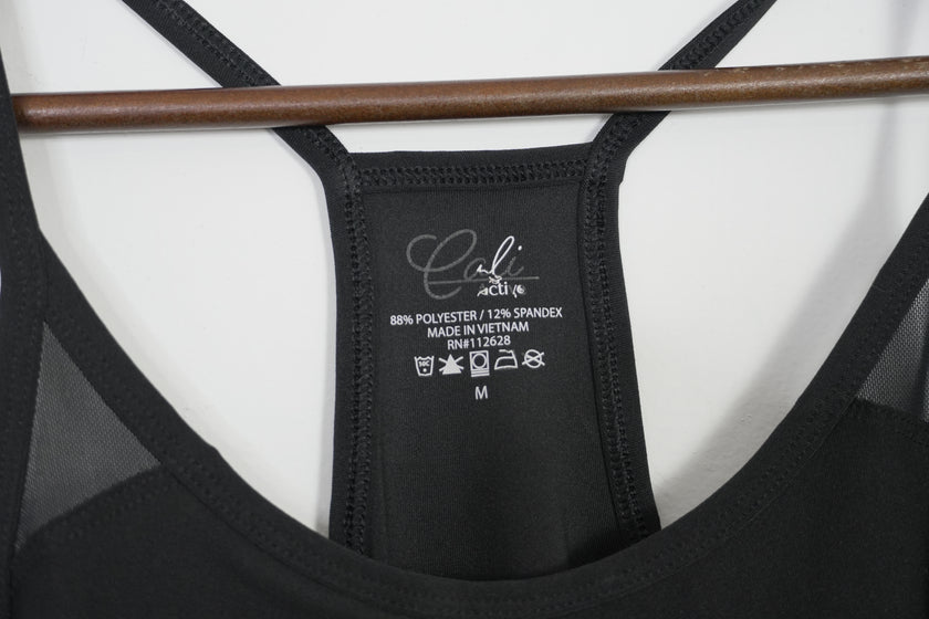 Cali Active Blank Tank Top Size Medium