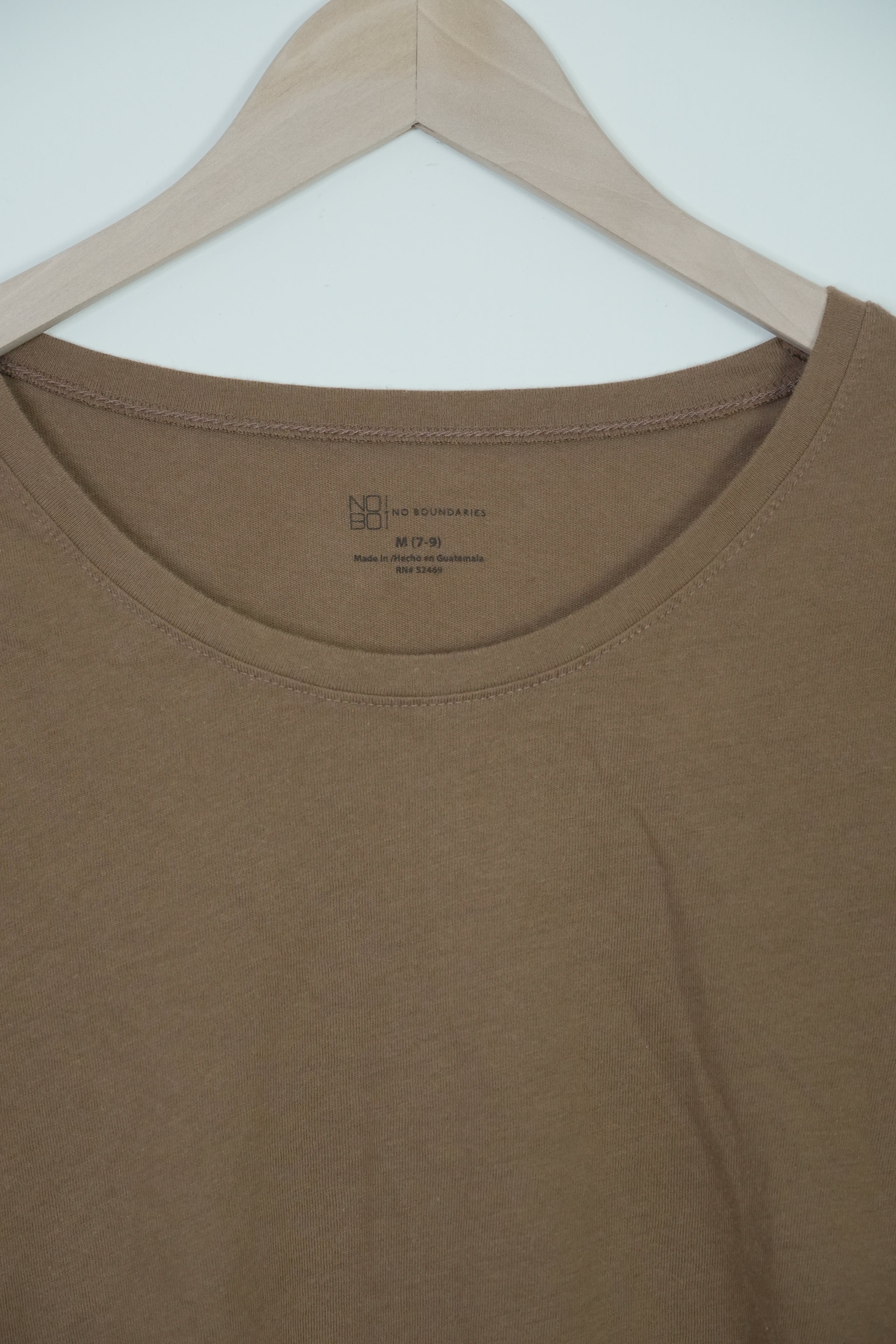 Juniors Brown Long Sleeve Top Size Medium