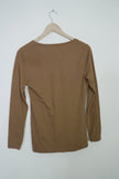 Juniors Brown Long Sleeve Top Size Medium
