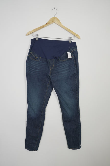 Signature Levi Dark Wash Maternity Skinny Jeans Size Large
