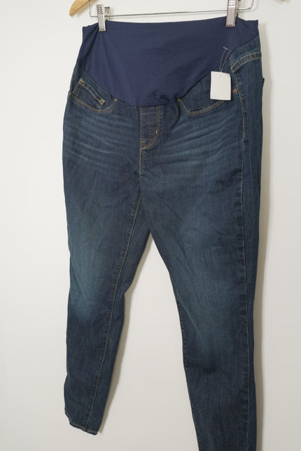 Signature Levi Dark Wash Maternity Skinny Jeans Size Large