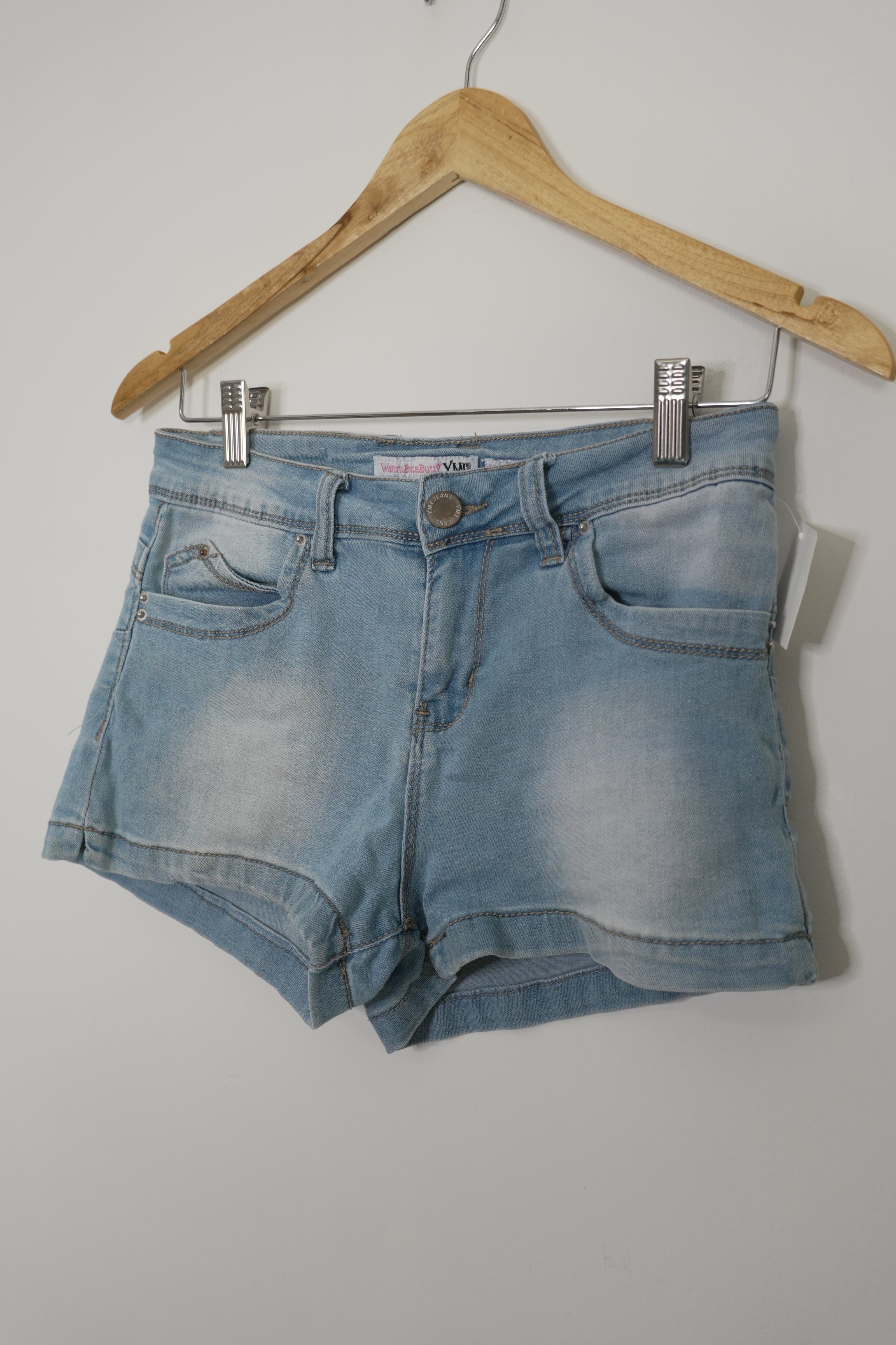 YMI Juniors Light wash Denim Shorts Size 7
