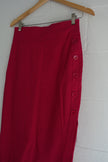 7th Avenue Design Studio Fuchsia Pencil Skirt with Side Buttons Size Small