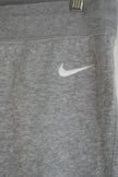 Nike Gray Cropped Fleece Capri Sweatpants with Swoosh Logo Size Medium