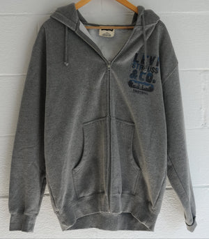 Levi Strauss & Co. Gray Vintage Logo Full-Zip Hoodie Size Large
