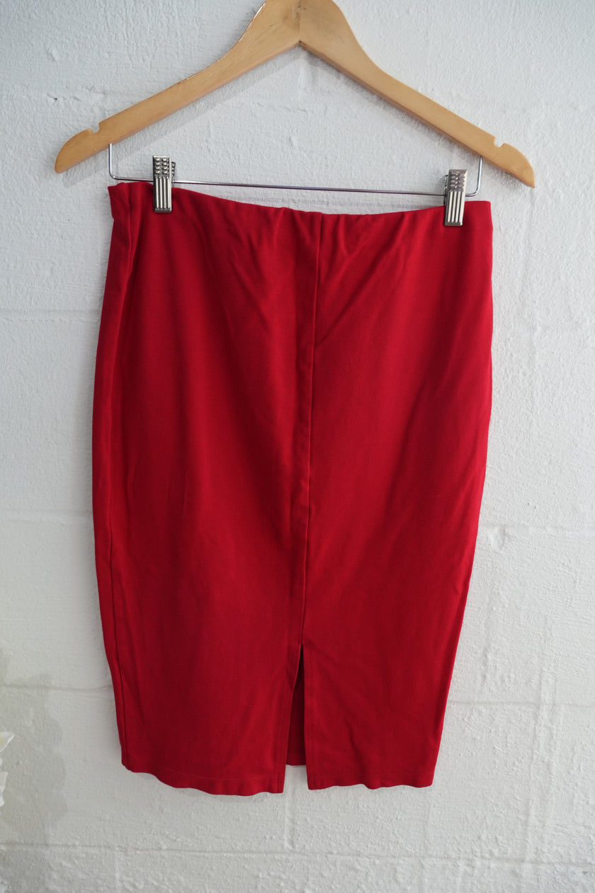 Fashion 21 Red Pencil Skirt Size Large