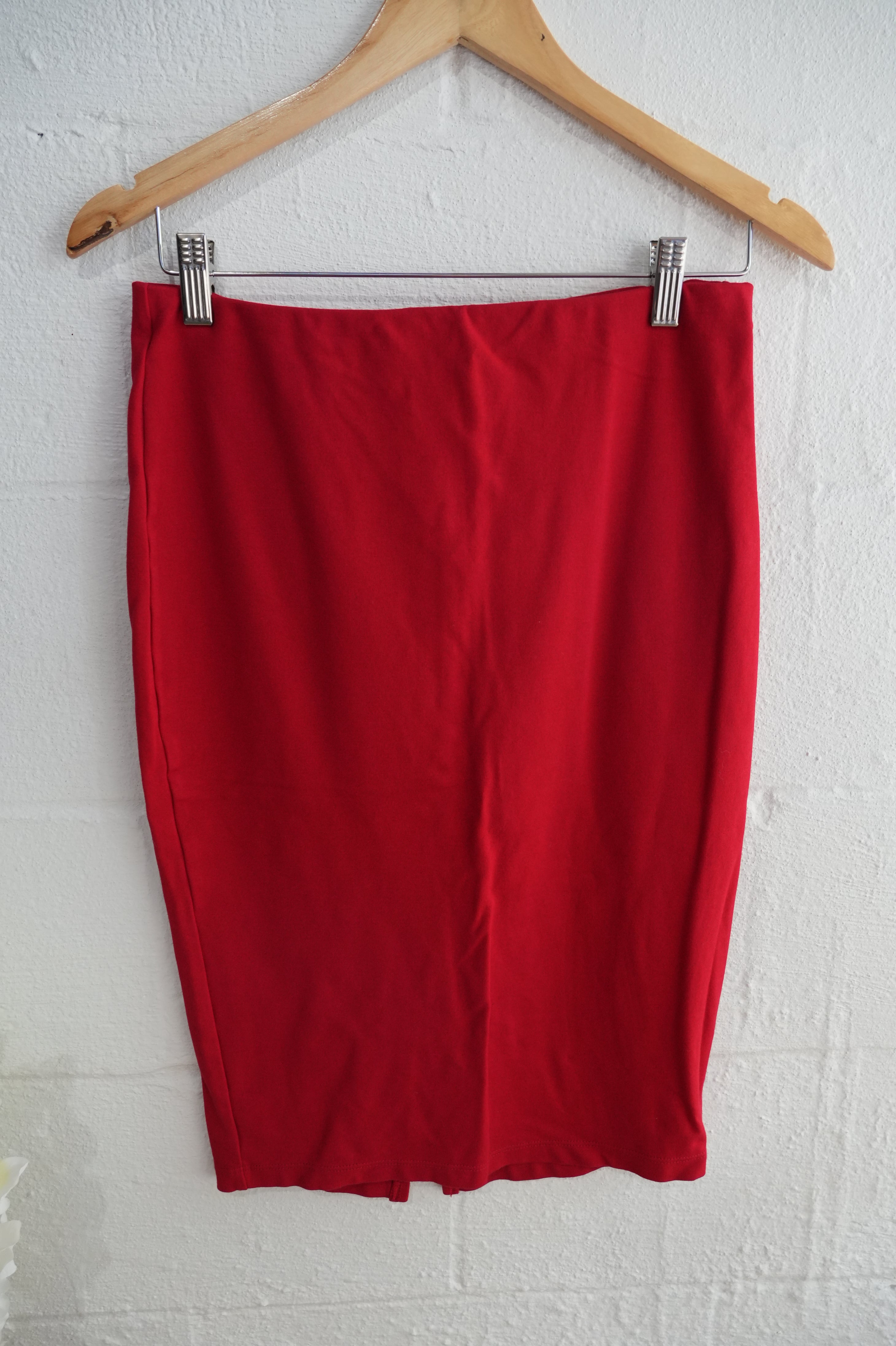 Fashion 21 Red Pencil Skirt Size Large